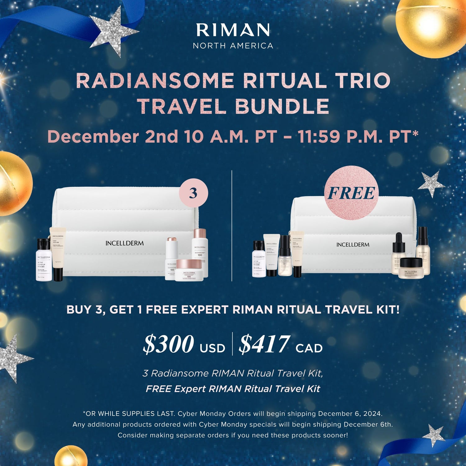 RADIANSOME RITUAL TRIO TRAVEL BUNDLE